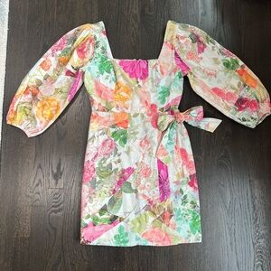 Floral Puff Sleeve Dress